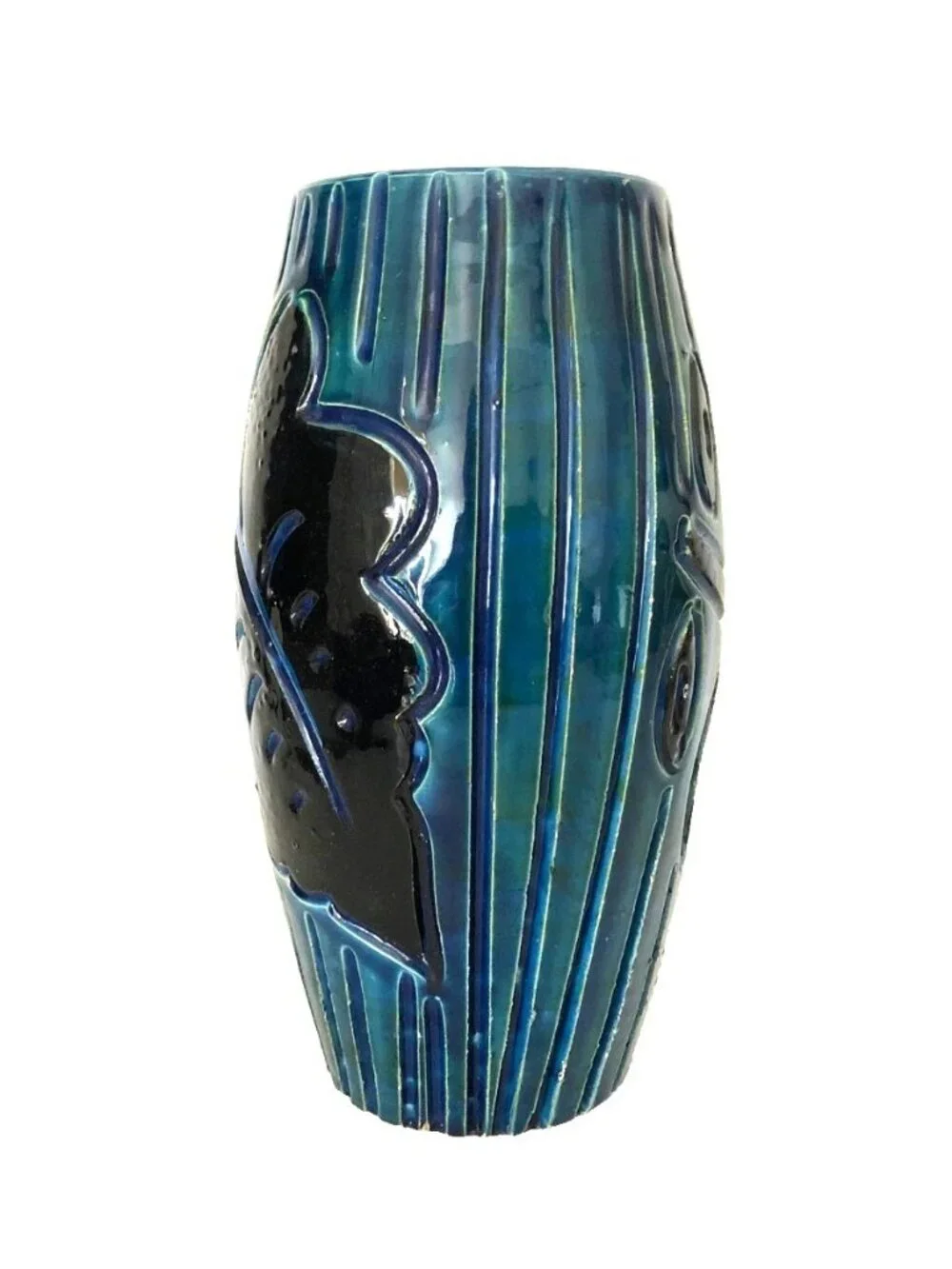 Mid Century Fratelli Fanciullacci Bitossi Aldo Londi Vase Made in Italy 9.75